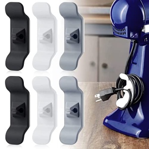 Cord Organizer for Appliance - Kitchen Appliance Cord Organizer Stick On, Cord Holder Wrapper for Appliance, Usefull Kitchen Gadgets, Kitchen Appliance Accessories for Mixer, Coffee Maker, Air Fryer
